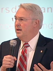 The Chancellor speaking at the January forum