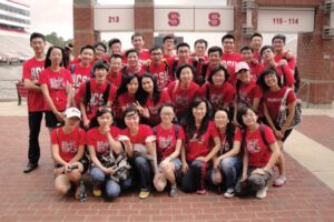 Asian NC State students gathering for photo