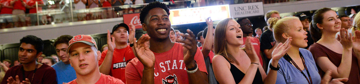 Image of NC State students cheering