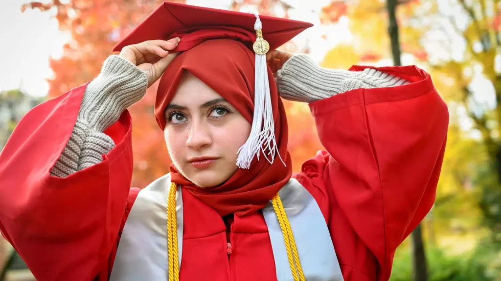 First-generation college graduate and Goodnight Scholar Maab Aldulimy.