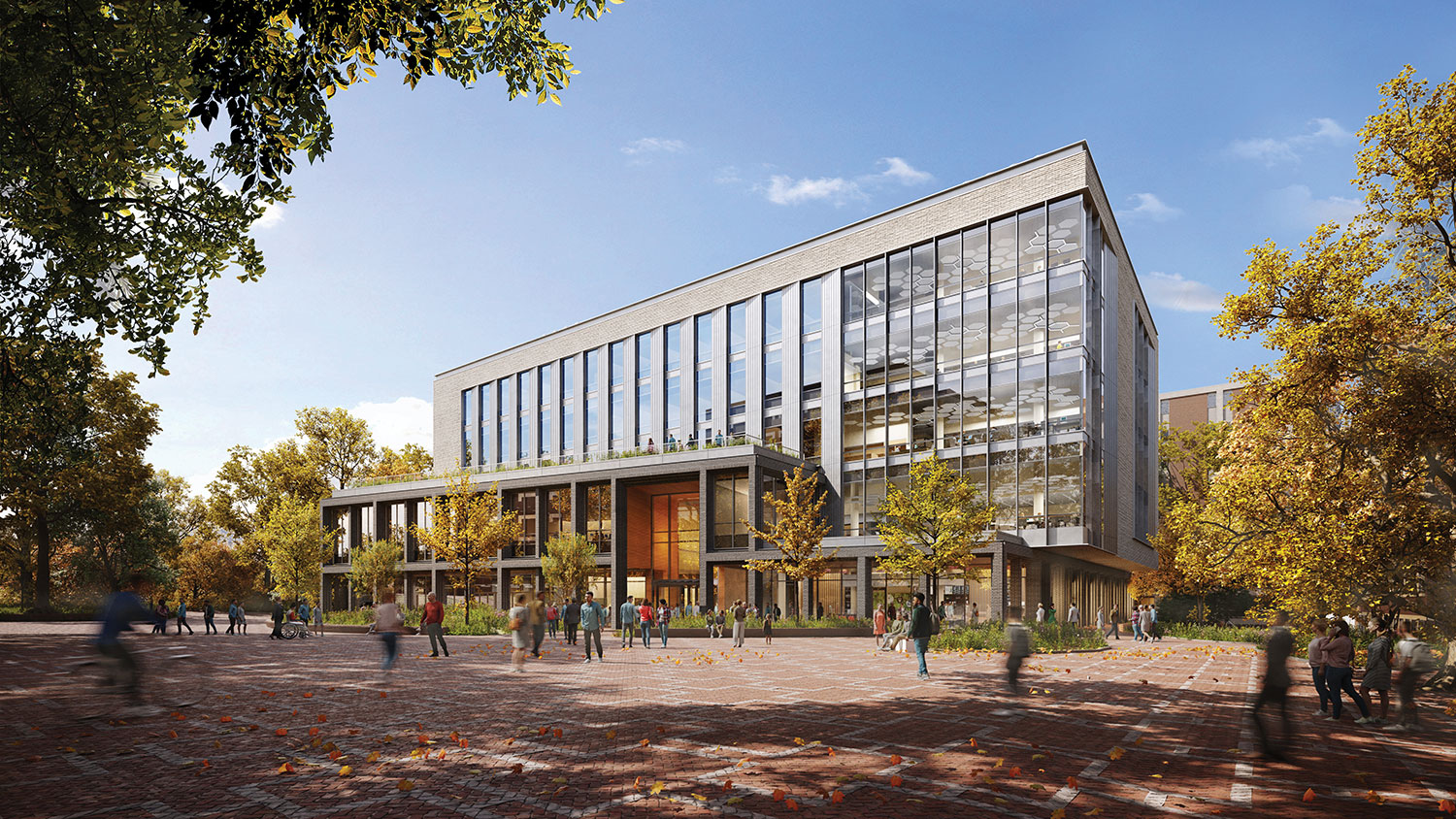 A rendering of the future Integrative Sciences Building.